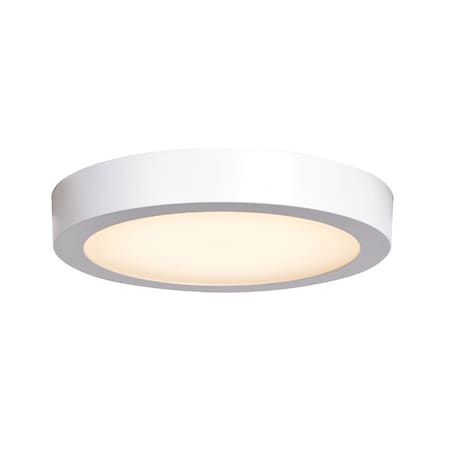 Access Lighting Strike 20, LED Flush Mount, White Finish, Acrylic Lens Acrylic 20801LEDD-WH/ACR